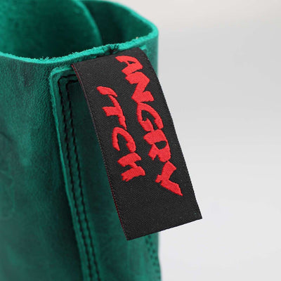 8 Hole Green Leather Vintage Emerald Combat Ranger Boots Angry itch Tag