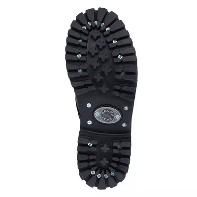 Angry Itch 20 Hole Combat Ranger Boots with Steel Toe Cap Black Patent Leather right bottom